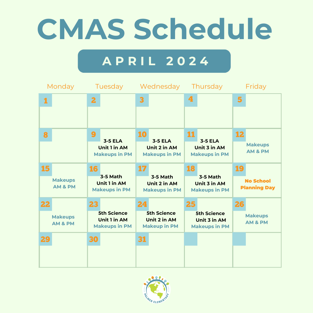 Palmer Elementary » CMAS Information